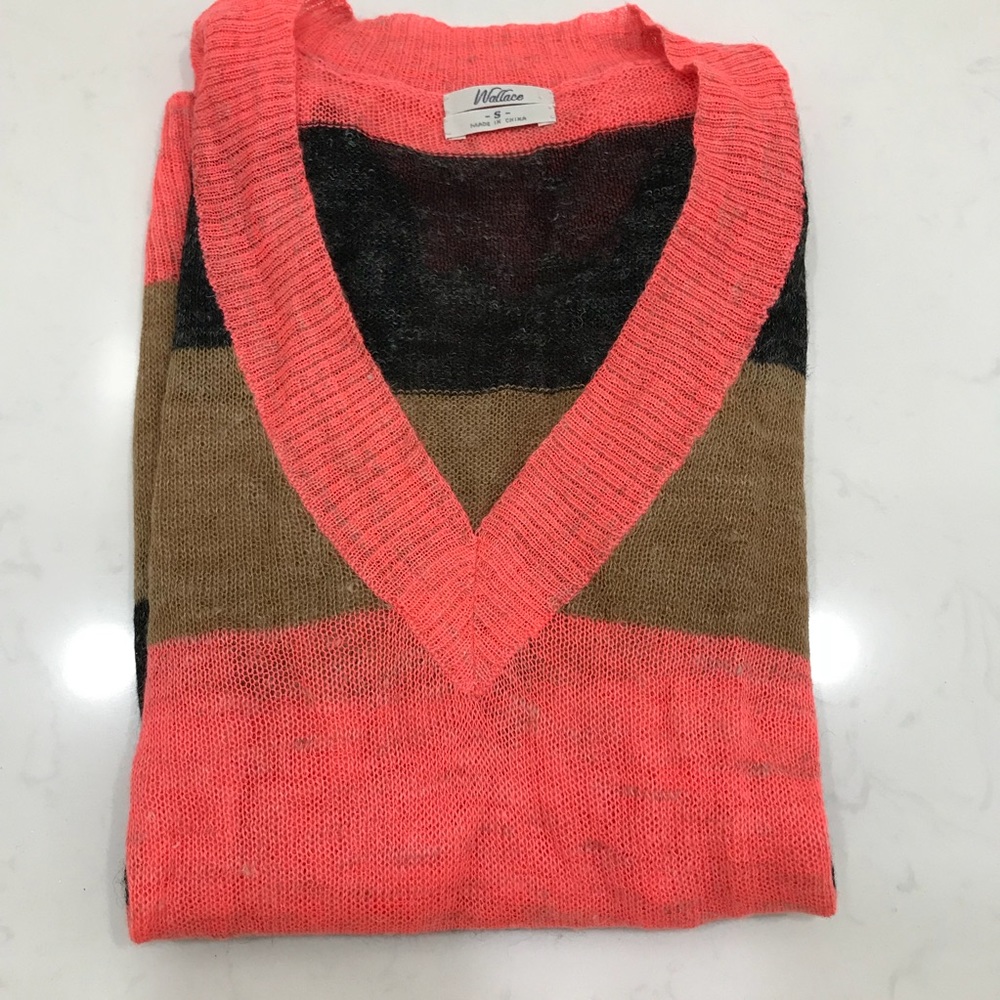 NWOT Madewell Tissue Thin Striped Sweater Sz S